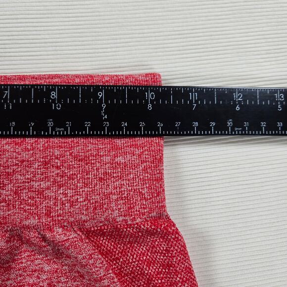 Gymshark High Waisted Flex Seamless Leggings in Red Marl Women's Size Small - Picture 2 of 6